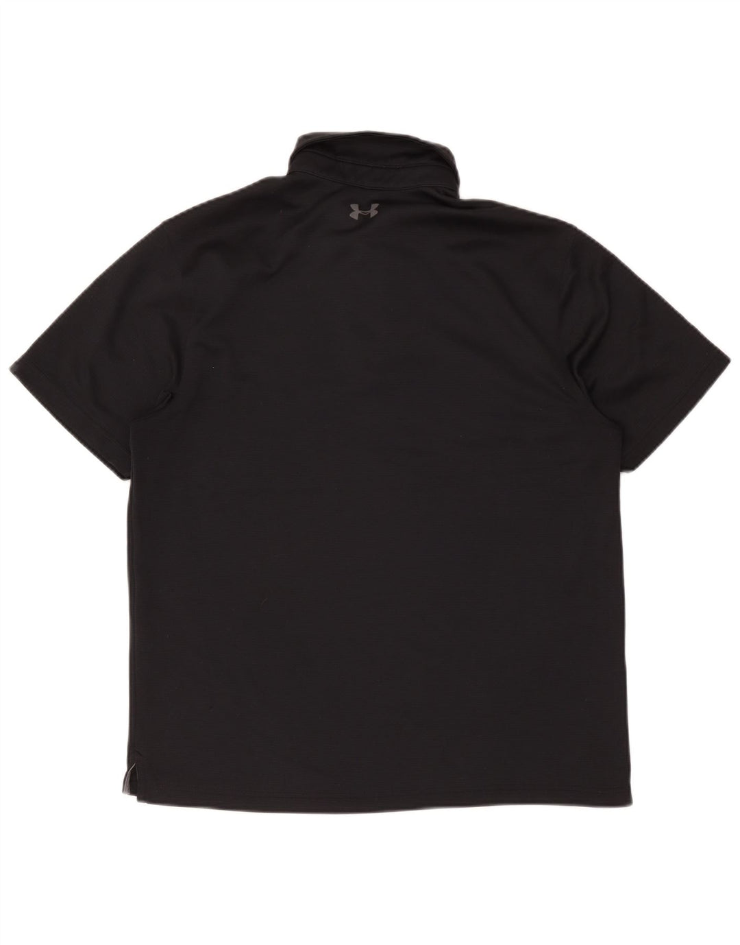 Under Armour Mens Polo Shirt Large Black Polyester