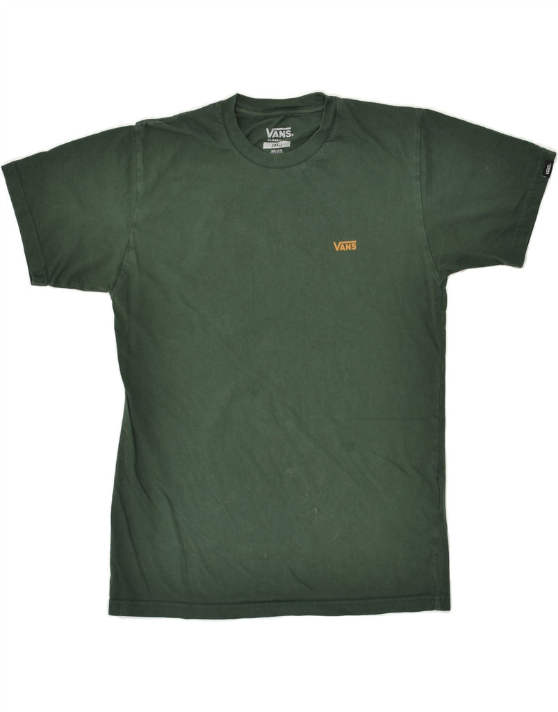 VANS Mens Classic Fit T-Shirt Top Small Green Cotton | Vintage Vans | Thrift | Second-Hand Vans | Used Clothing | Messina Hembry 