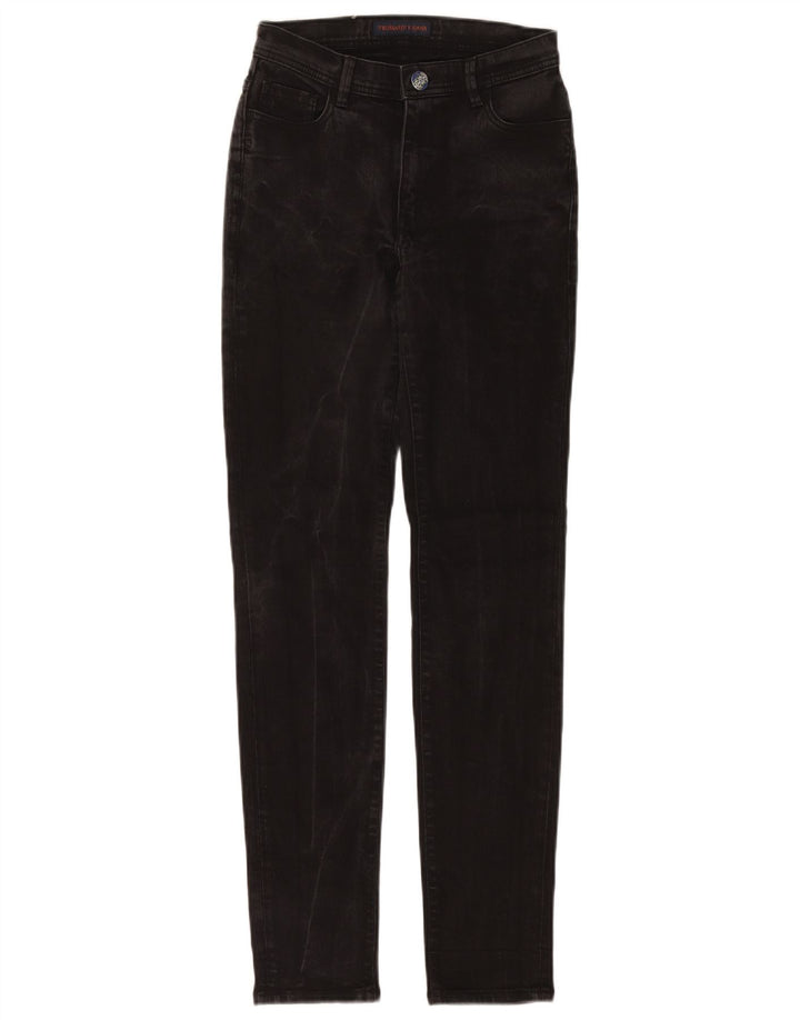 Trussardi Womens Straight Jeans W26 L31 Black Cotton