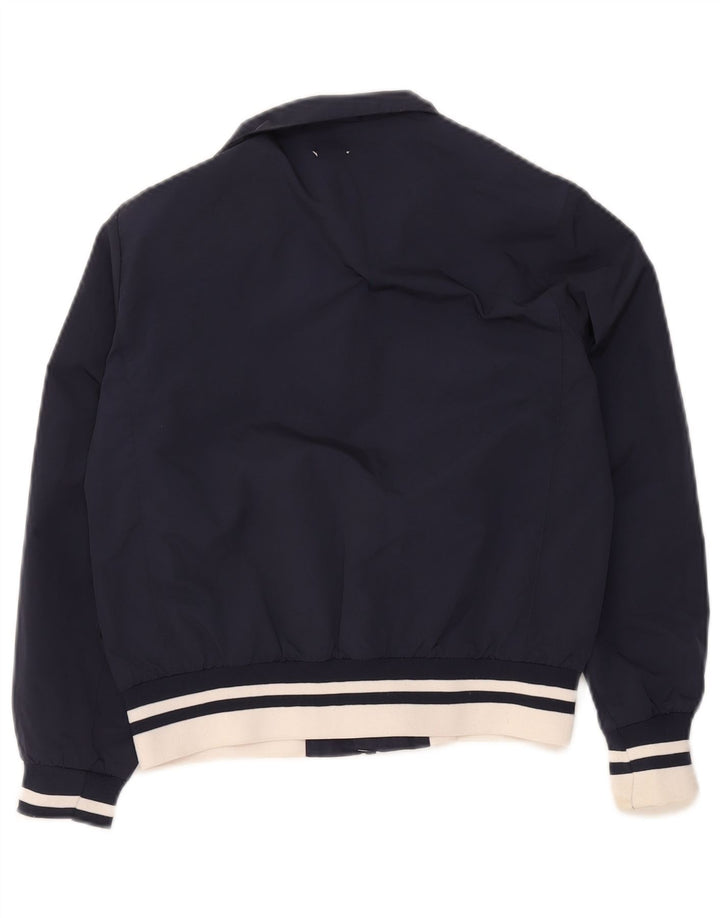 Bikkembergs Boys Bomber Jacket 9-10 Years Navy Blue Colourblock Polyester
