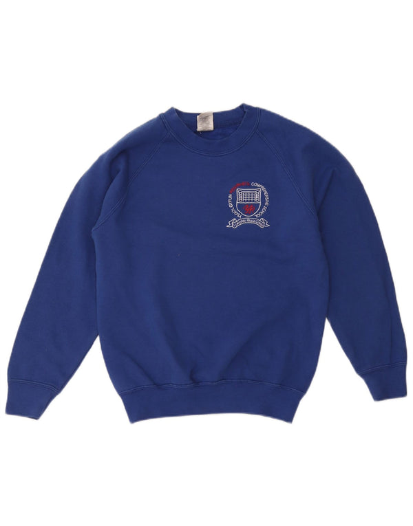 Russell Athletic Boys Graphic Sweatshirt Jumper 11-12 Years 2XL Blue Cotton