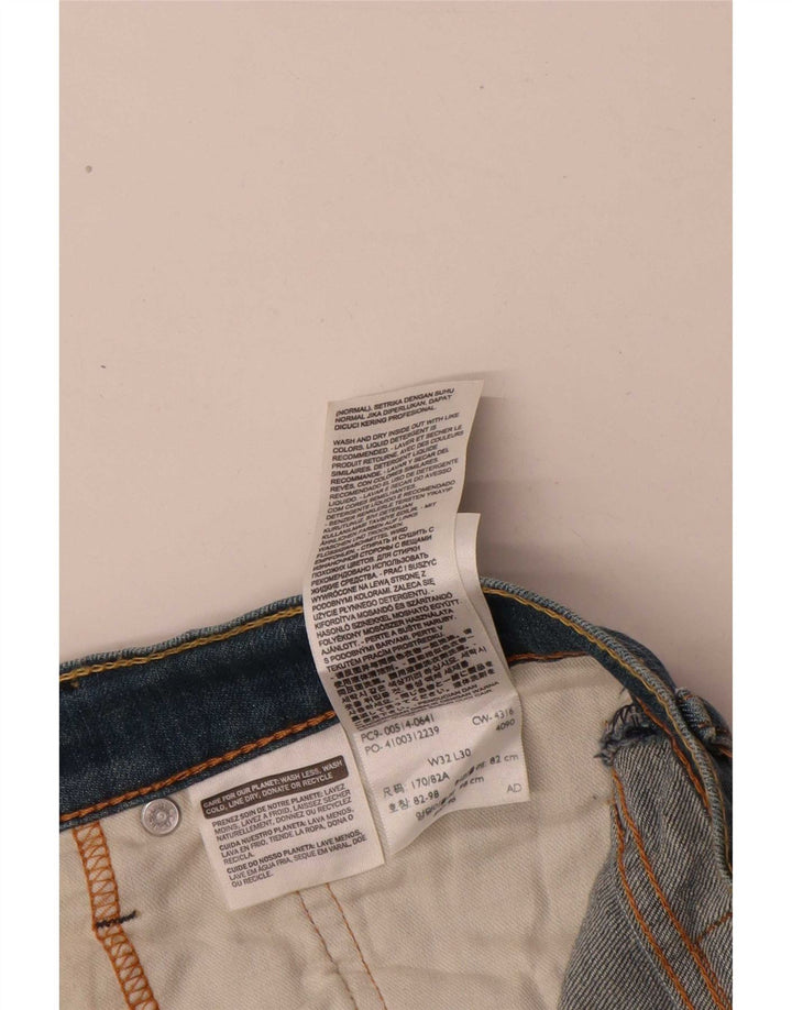 Levi's Mens 514 Straight Jeans W32 L30 Blue Cotton