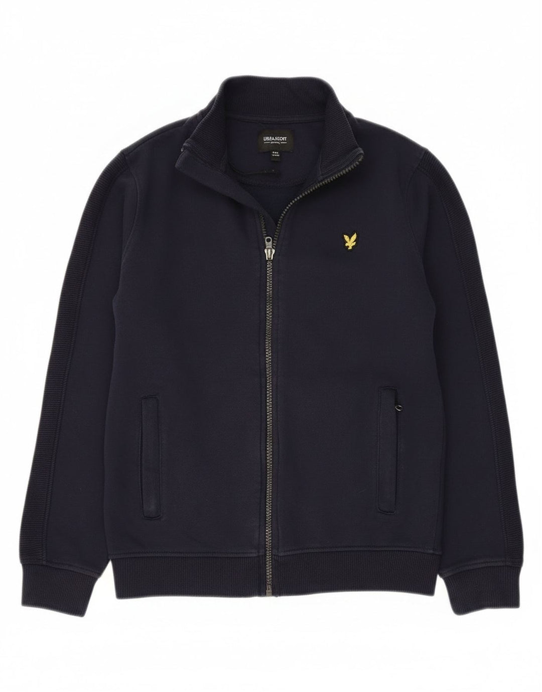 Lyle & Scott Boys Tracksuit Top Jacket 10-11 Years Navy Blue Cotton