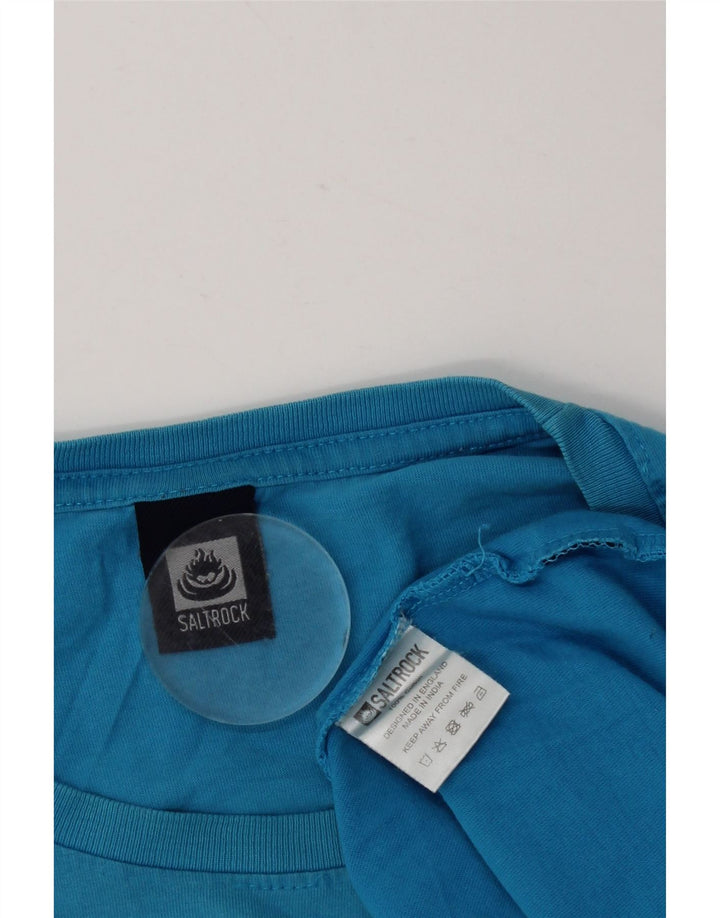 Saltrock Mens Graphic T-Shirt Top Large Blue Cotton