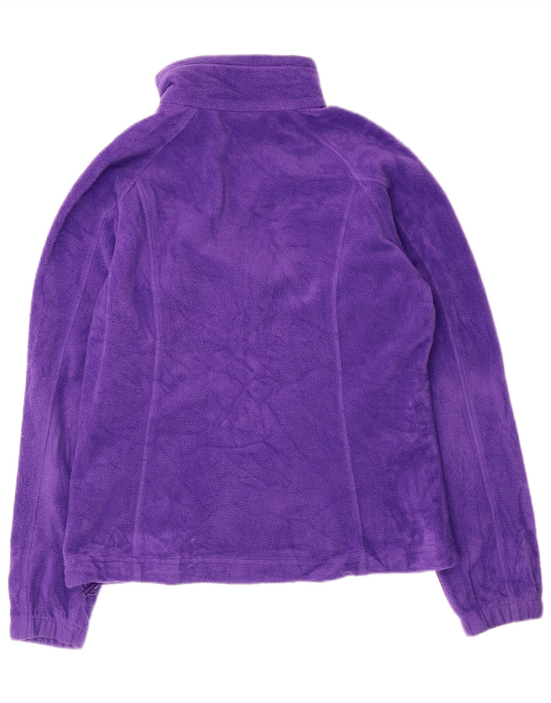 Columbia Womens Fleece Jacket UK 14 Medium Purple Polyester