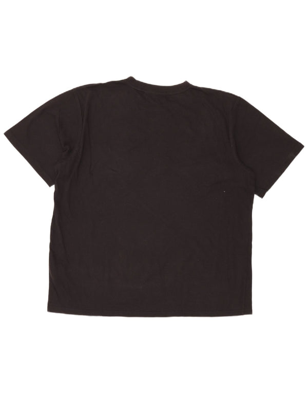 PUMA Mens T-Shirt Top 2XL Black Cotton