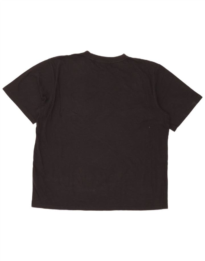 PUMA Mens T-Shirt Top 2XL Black Cotton