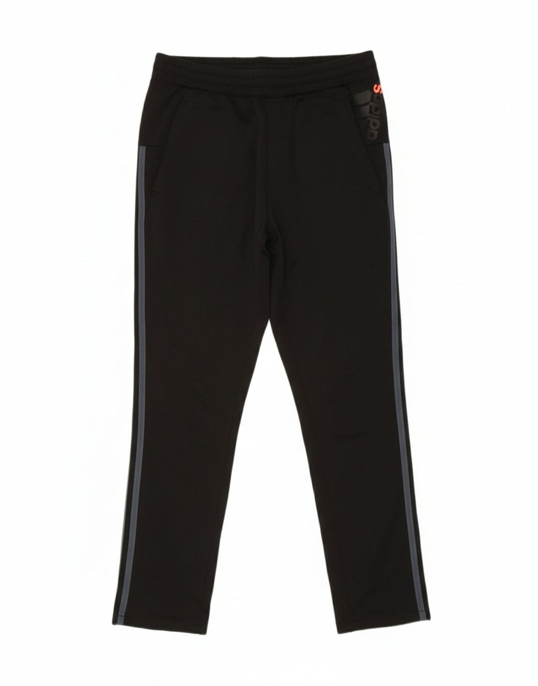 ADIDAS Mens Graphic Tracksuit Trousers UK 38/40 Medium  Black Polyester Vintage Adidas and Second-Hand Adidas from Messina Hembry 