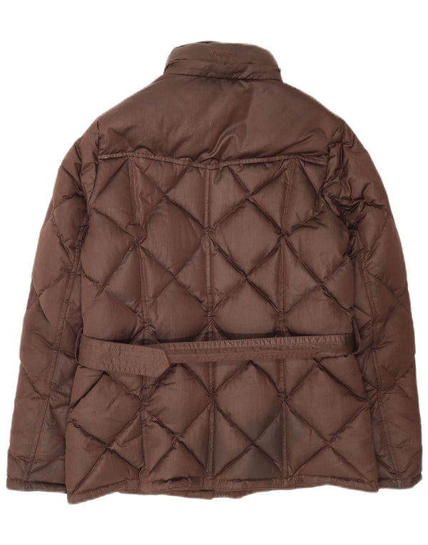 Barbour Womens Padded Jacket UK 12 Medium Brown Polyester