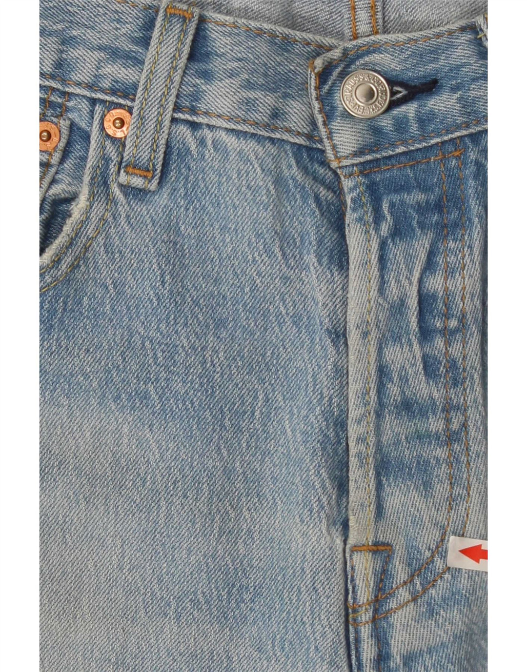 Levi's Mens 501 Straight Jeans W27 L28 Blue Cotton 90s
