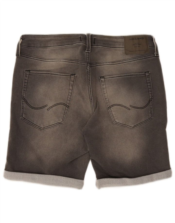 Jack & Jones Mens Denim Shorts XL W38 Grey Cotton