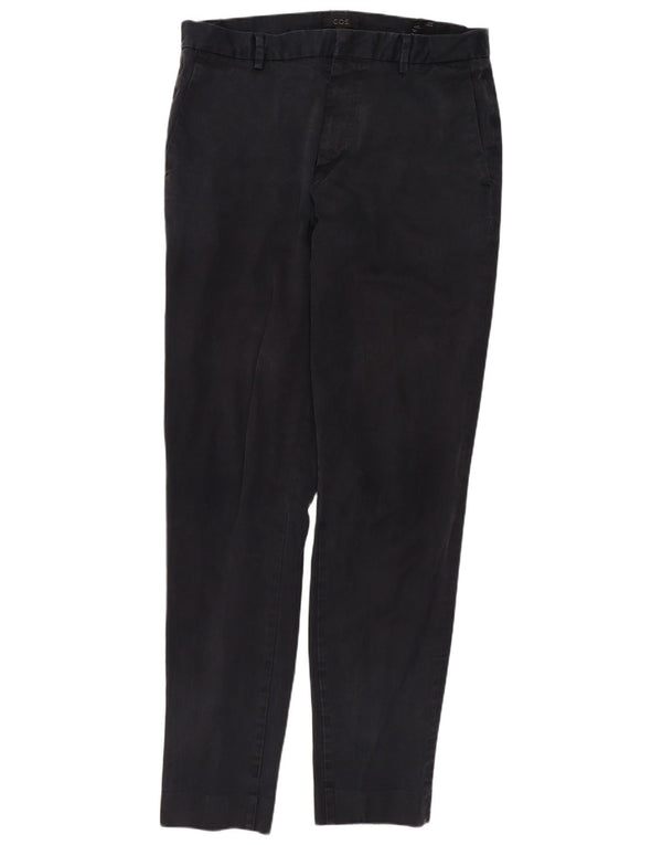 COS Mens Slim Chino Trousers EU 48 Medium W30 L31 Navy Blue Cotton