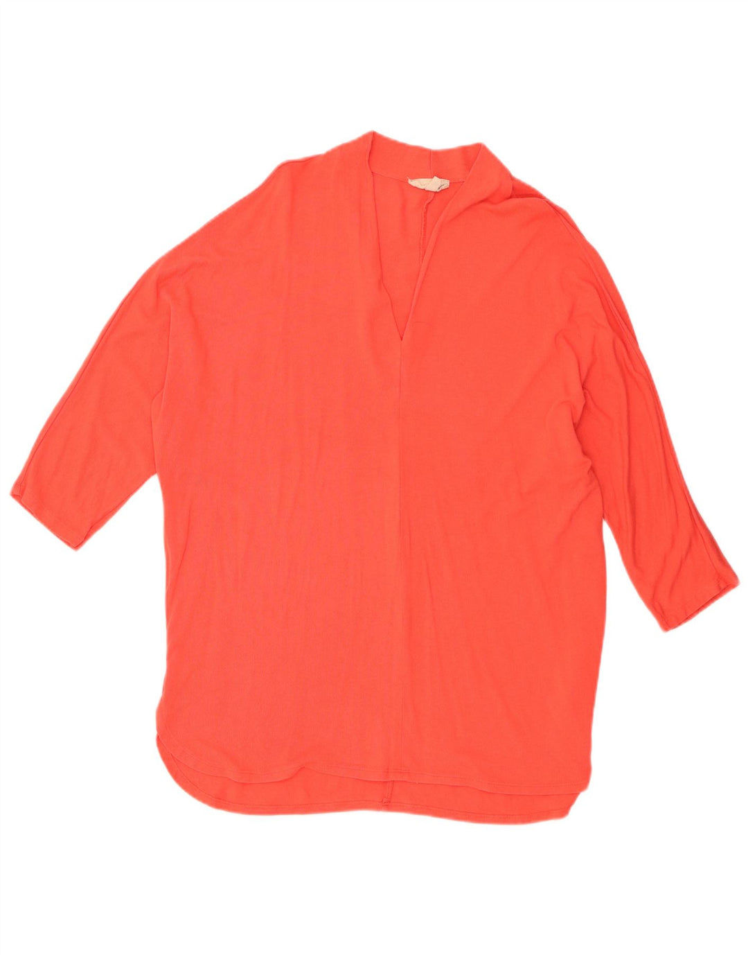 Phase Eight Womens Oversized Top 3/4 Sleeve UK 12 Medium Orange