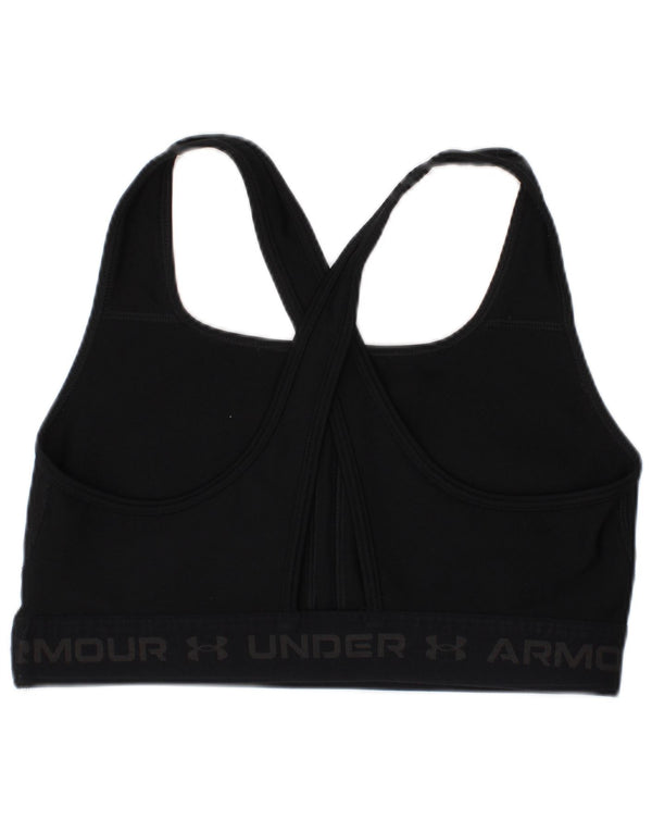 Under Armour Womens Compression Graphic Sport Bra Top Medium Black Sports
