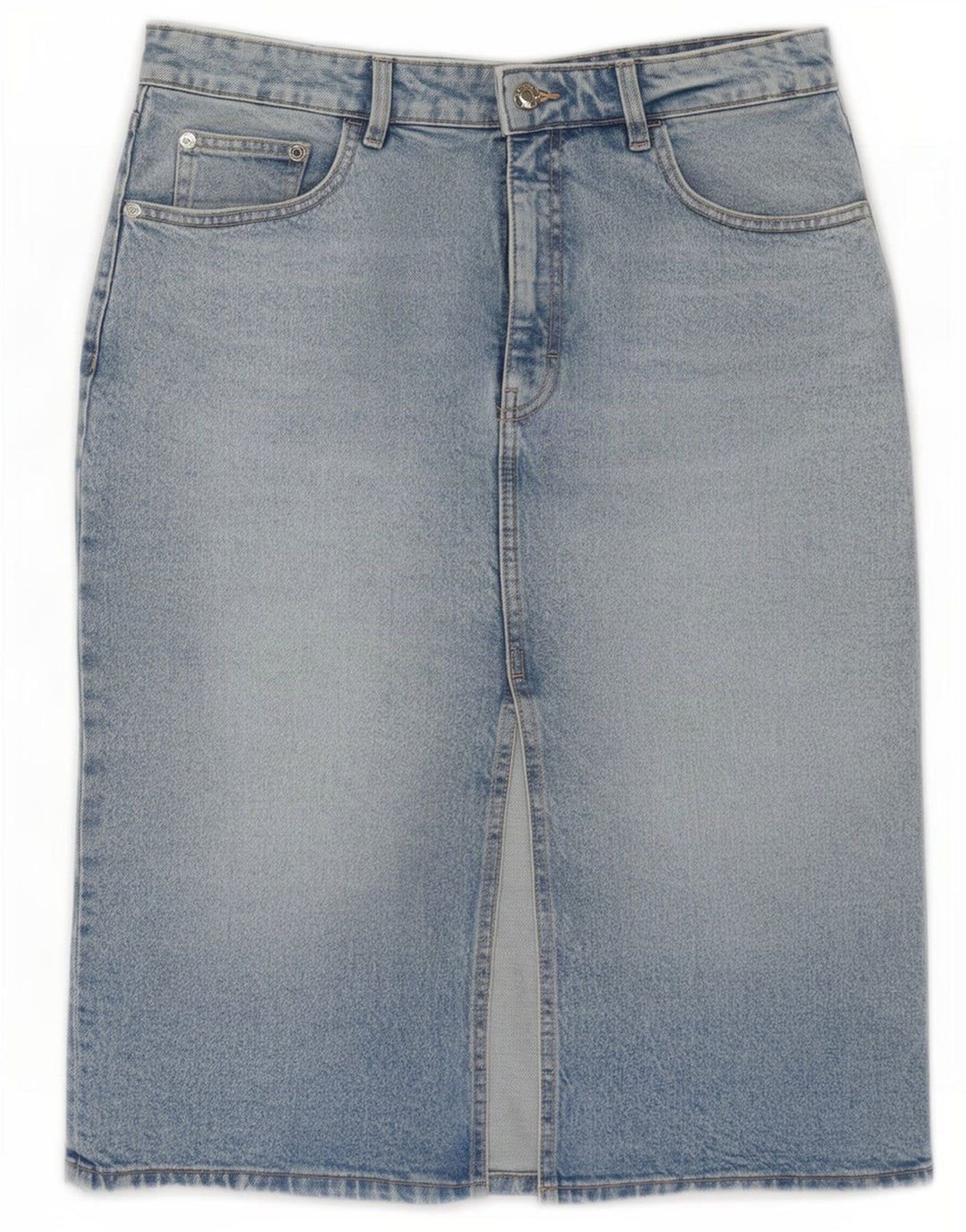 Zara Womens Denim Skirt Large W30 Blue