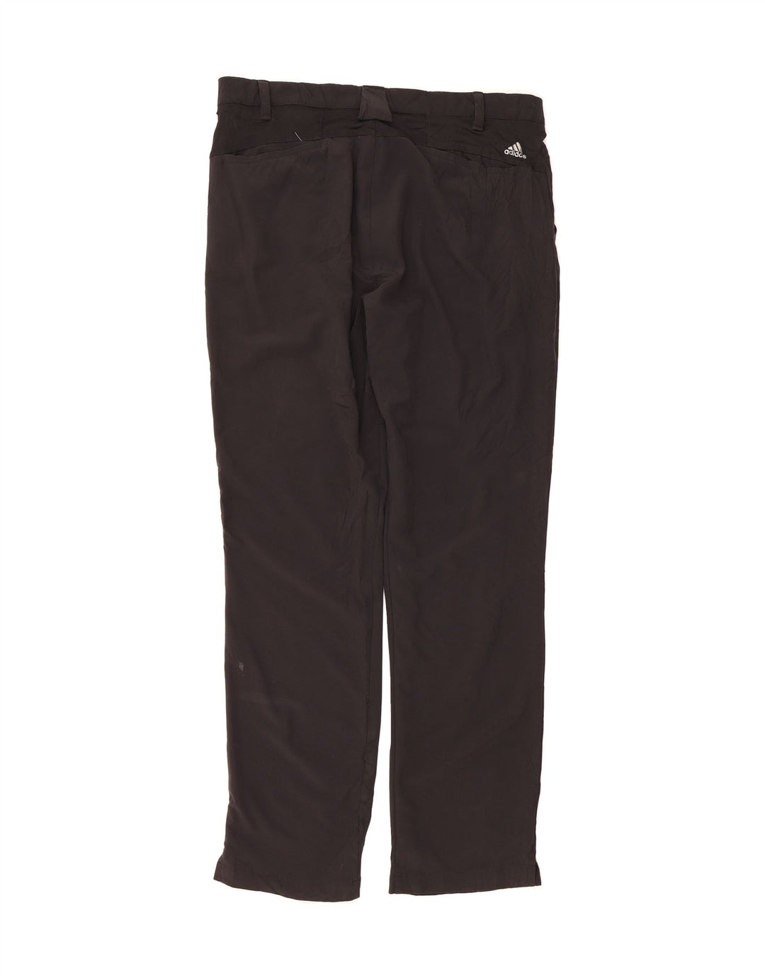 ADIDAS Mens Straight Chino Trousers W35 L32 Black Polyester Vintage Adidas and Second-Hand Adidas from Messina Hembry 