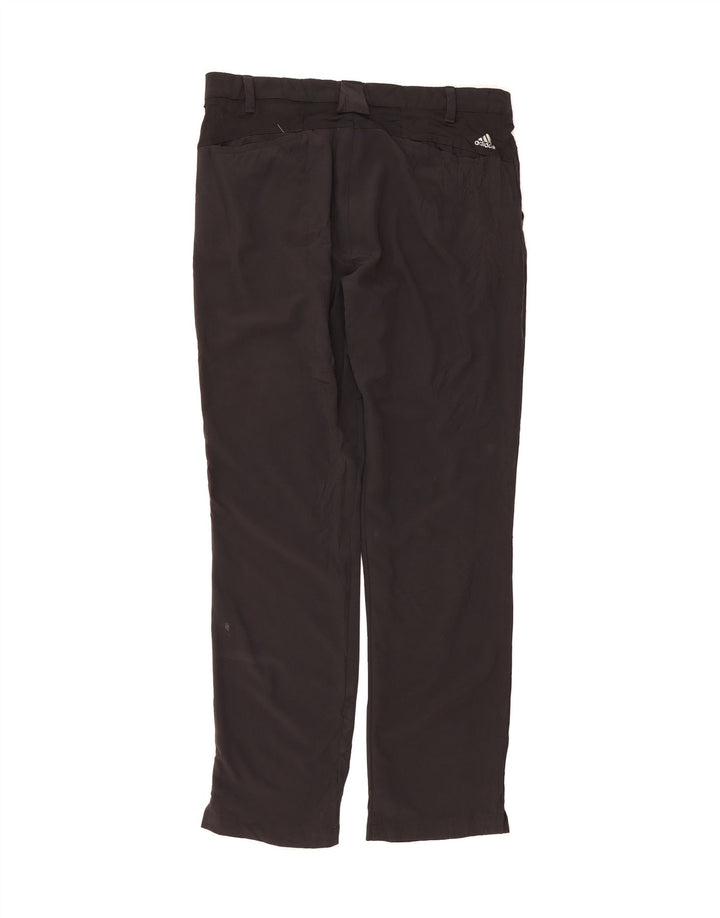 ADIDAS Mens Straight Chino Trousers W35 L32 Black Polyester Vintage Adidas and Second-Hand Adidas from Messina Hembry 