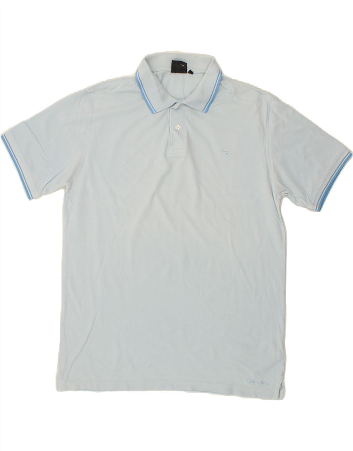 DIADORA Mens Polo Shirt 2XL Blue Cotton Vintage Diadora and Second-Hand Diadora from Messina Hembry 