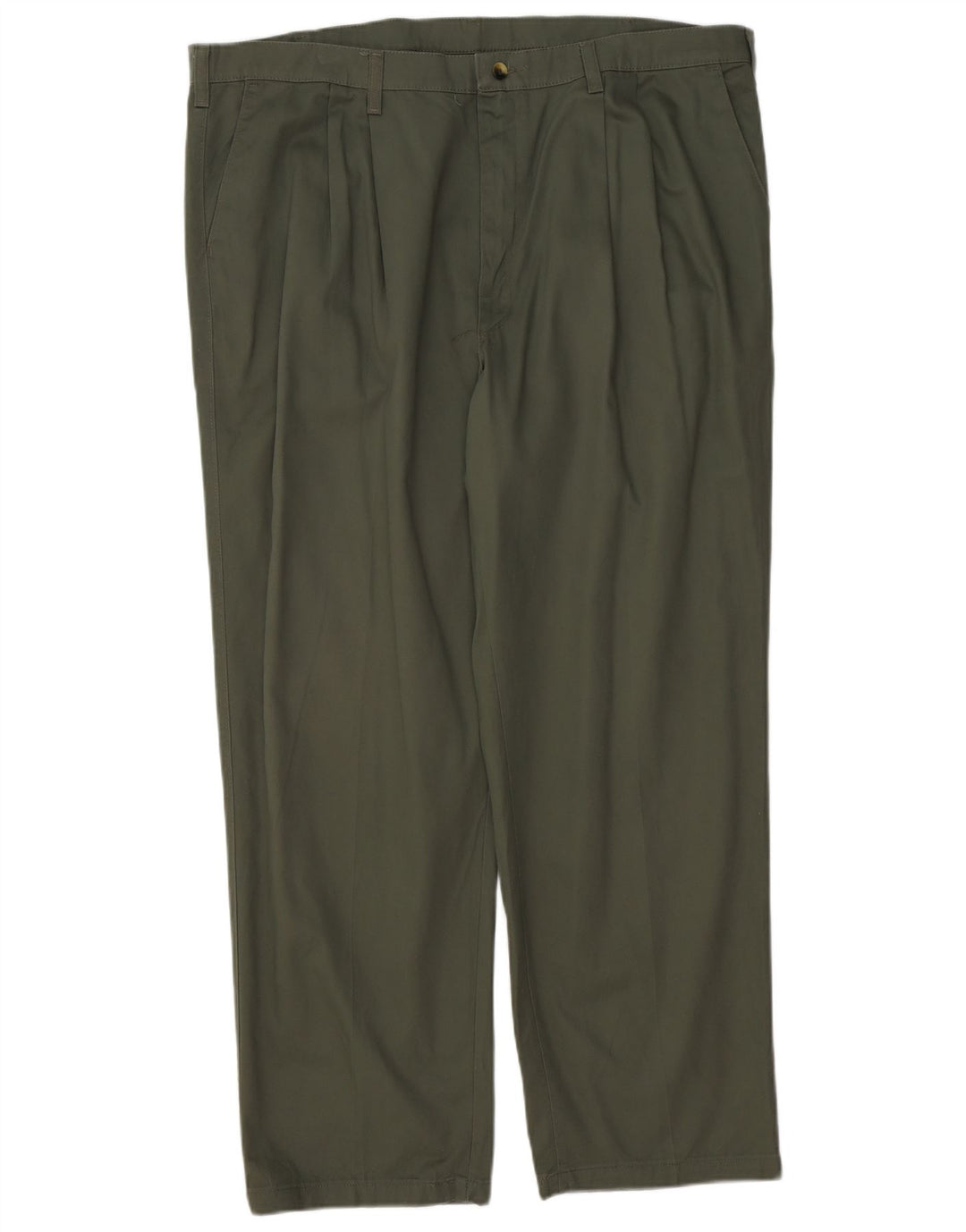 WRANGLER Mens Timber Creek Pegged Chino Trousers W42 L30 Khaki Cotton