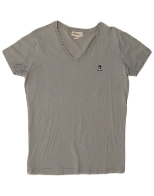 Diesel Mens T-Shirt Top Small Grey Cotton