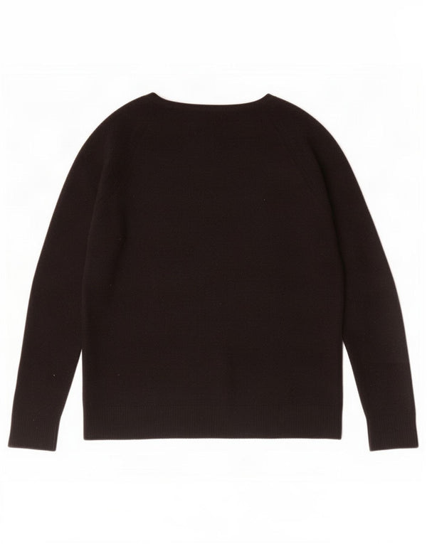 Gap Womens V-Neck Jumper Sweater UK 10 Small Black Nylon