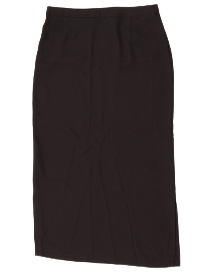 Vintage Womens Midi Skirt W30 Medium  Black