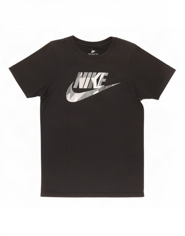 Nike Boys Athletic Cut Graphic T-Shirt Top 8-9 Years Small Black