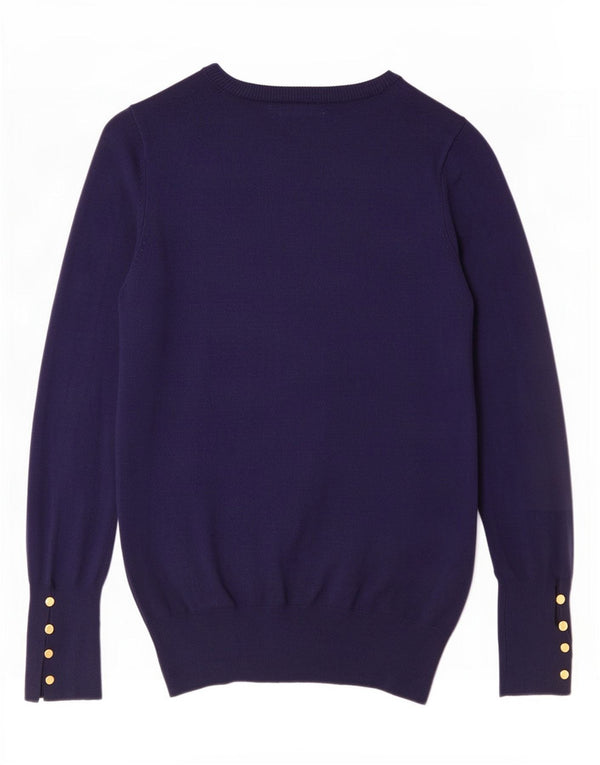 Zara Womens Cardigan Sweater UK 10 Small Navy Blue Viscose