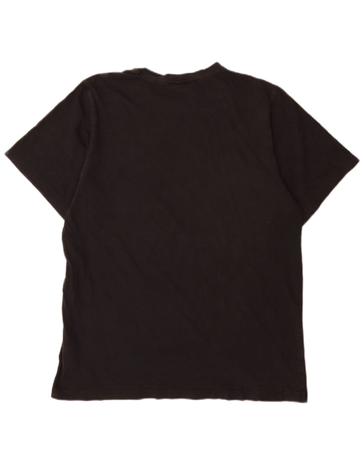 Puma Mens T-Shirt Top Medium Black Cotton