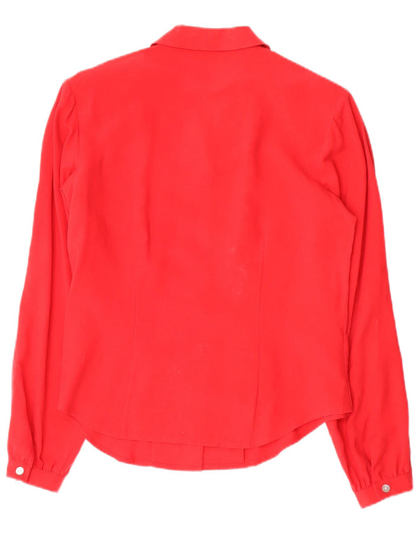 Balloon Womens Shirt Blouse EU 38 Medium Red Silk
