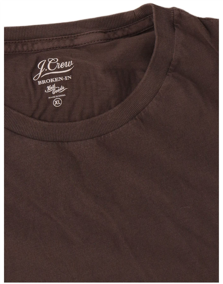 J. Crew Mens T-Shirt Top XL Brown Cotton