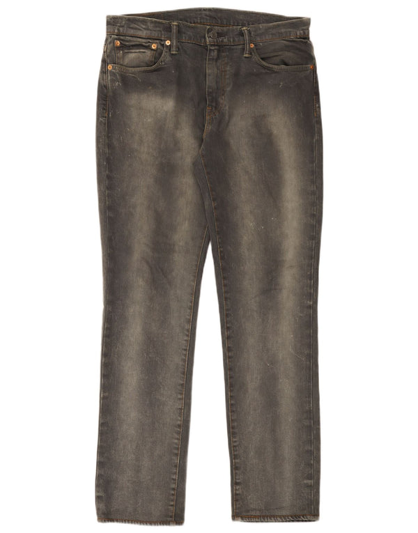 Levi's Mens 511 Slim Jeans W33 L34 Grey Cotton