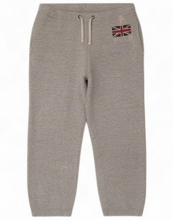 Jack Wills Mens Graphic Tracksuit Trousers Medium Grey Cotton