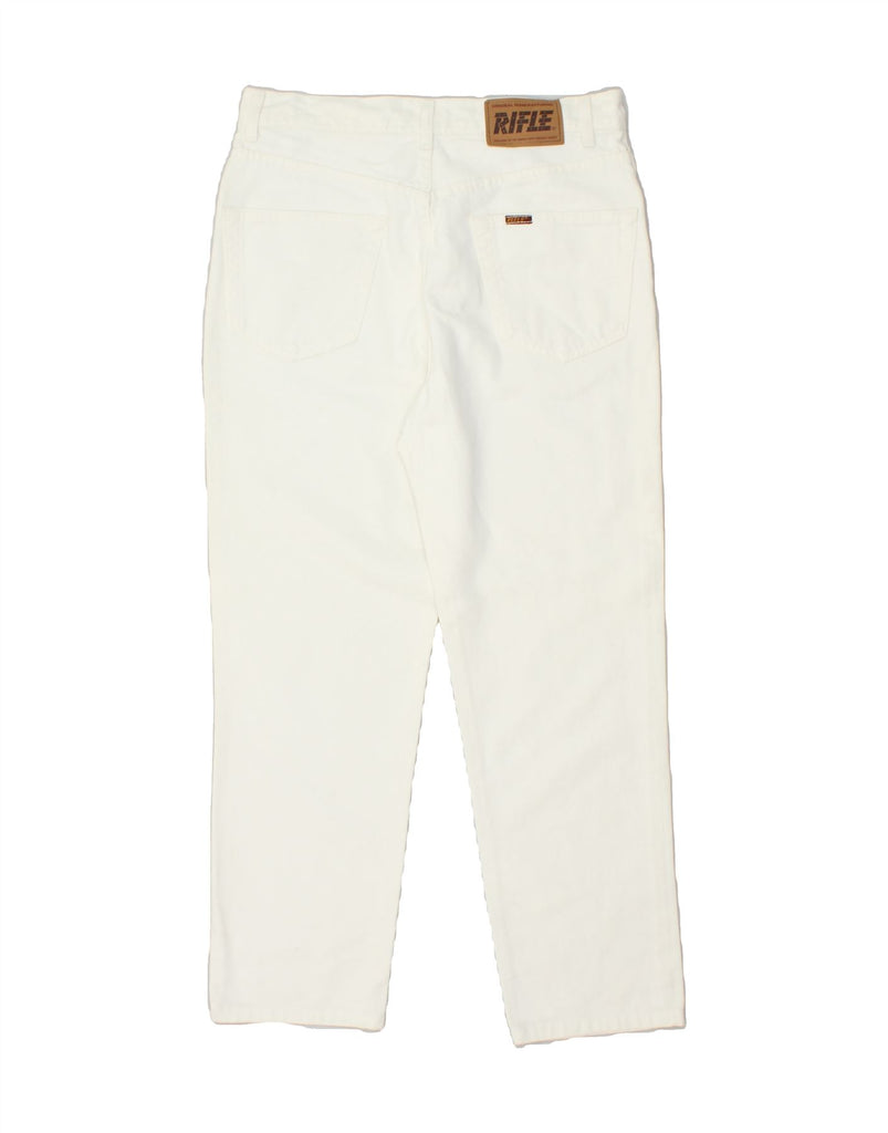 RIFLE Mens Slim Jeans W33 L27 White Cotton Vintage Rifle and Second-Hand Rifle from Messina Hembry 