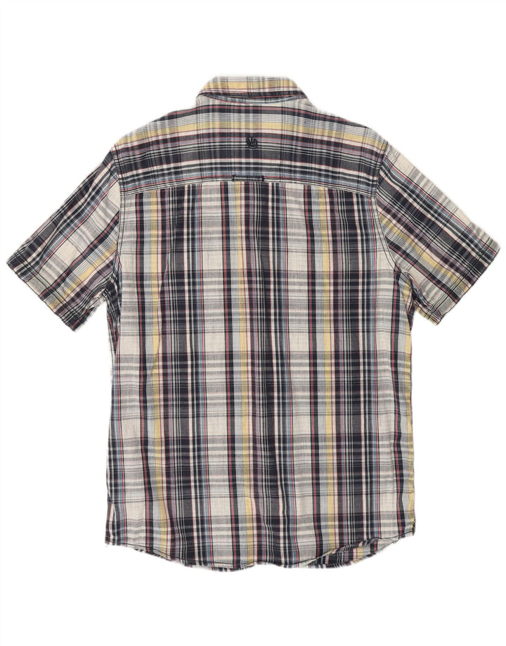 FAT FACE Mens Classic Fit Short Sleeve Shirt Medium Multicoloured Check