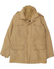 FAY Mens Utility Jacket UK 40 Large Beige Cotton