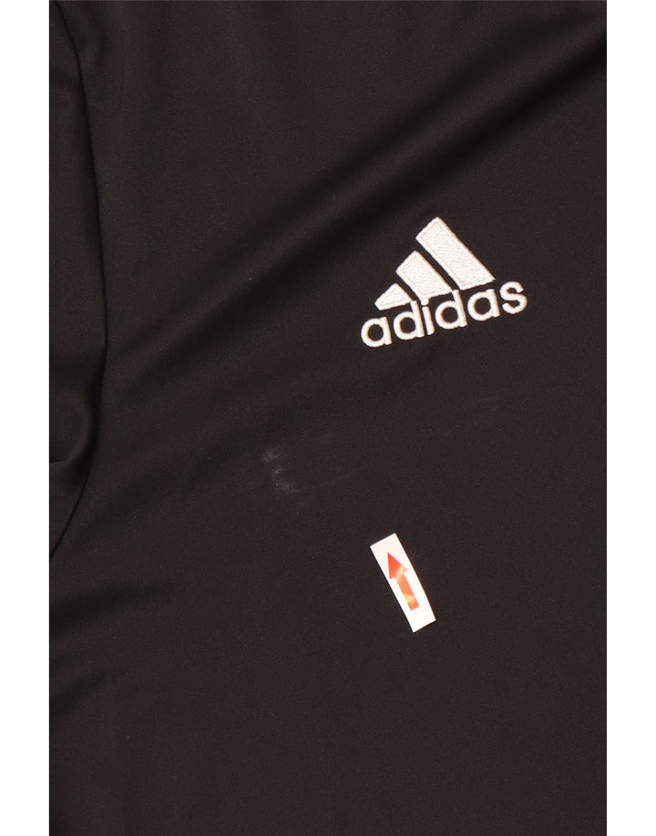 Adidas Mens Climalite T-Shirt Top Large Black Polyester