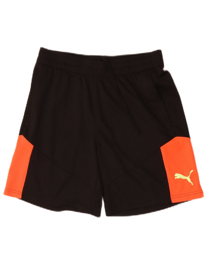 Puma Mens Sport Shorts Medium Black Colourblock Polyester
