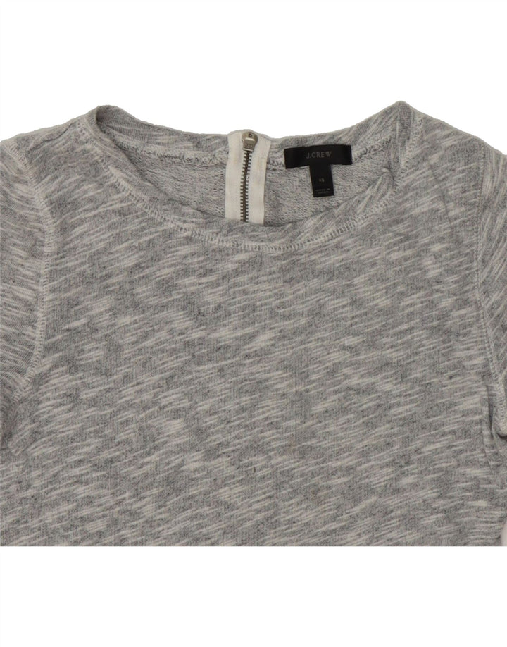 J. CREW Womens Top Long Sleeve UK 6 XS Grey Flecked Vintage J. Crew and Second-Hand J. Crew from Messina Hembry 