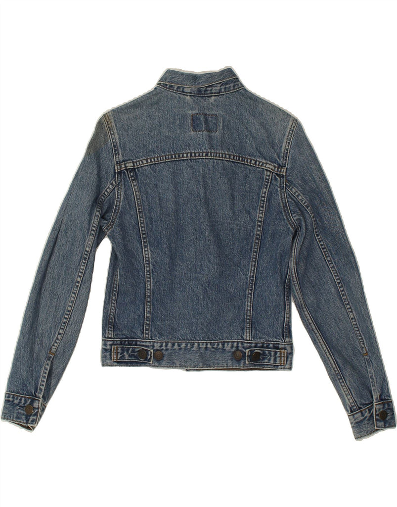 LEVI'S Womens Denim Jacket UK 4 XS Blue Cotton | Vintage Levi's | Thrift | Second-Hand Levi's | Used Clothing | Messina Hembry 