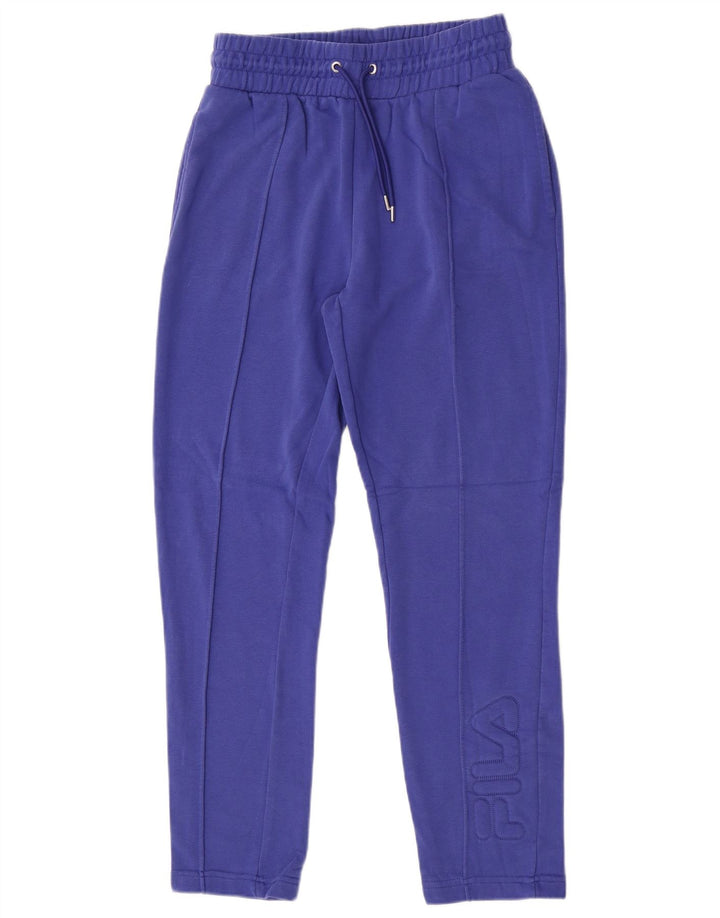 Fila Womens Graphic Tracksuit Trousers UK 10 Small  Purple