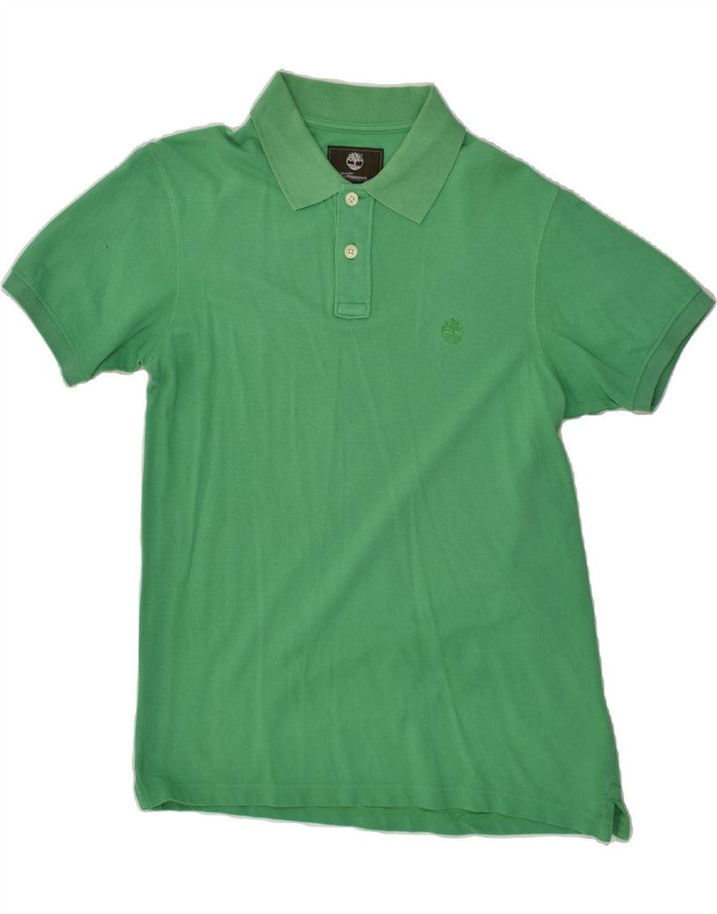 TIMBERLAND Mens Regular Fit Polo Shirt Medium Green Cotton | Vintage Timberland | Thrift | Second-Hand Timberland | Used Clothing | Messina Hembry 