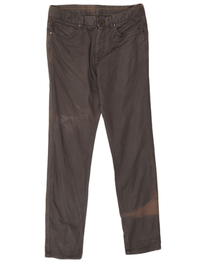 Zara Mens Slim Casual Trousers EU 40 Medium W31 L32 Grey