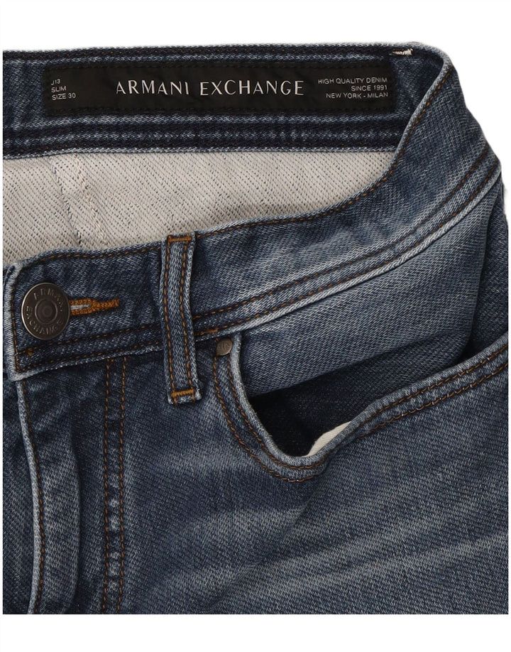 ARMANI EXCHANGE Womens Milan Slim Jeans  W30 L31 Blue Cotton