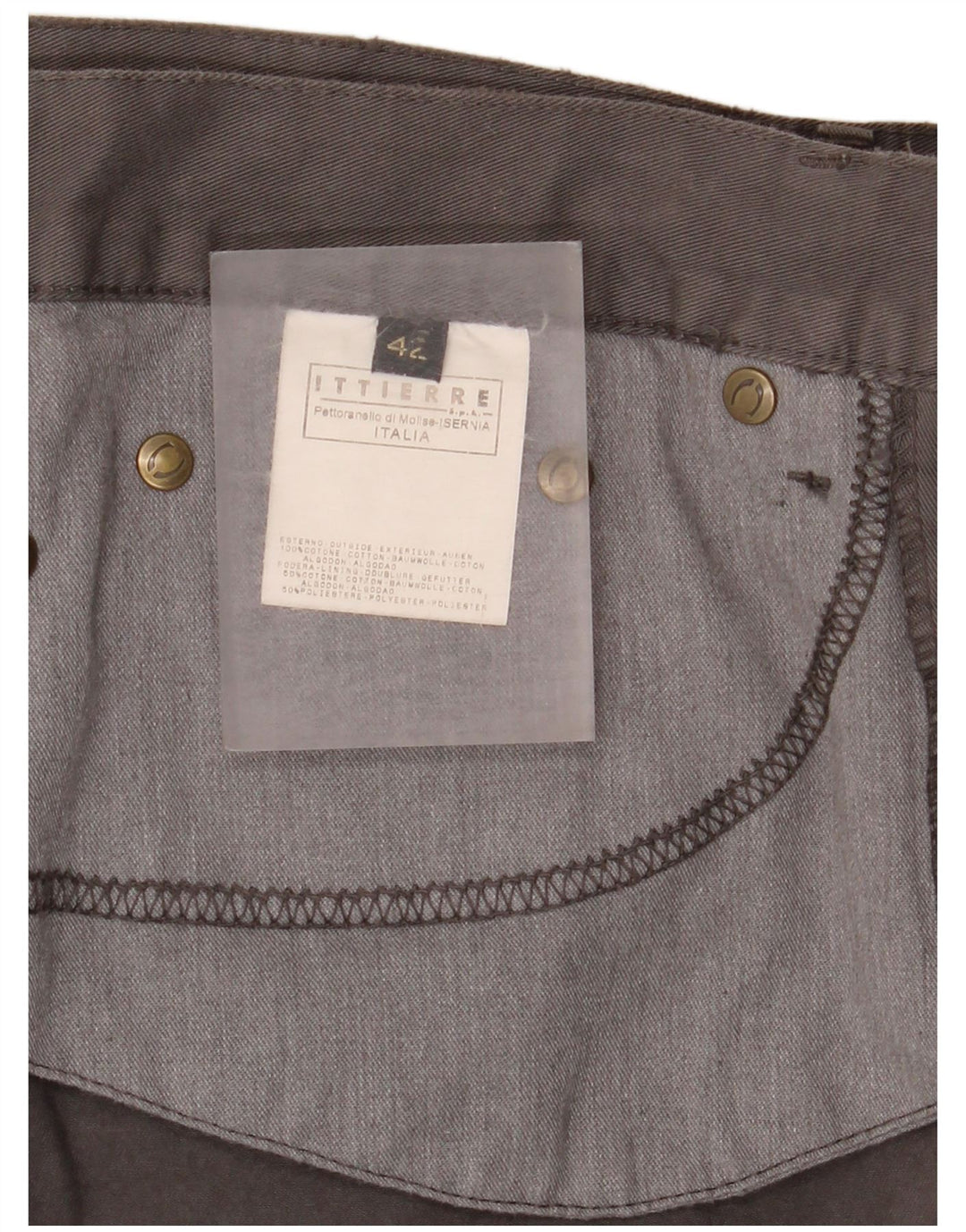 Just Cavalli Womens Cargo Skirt EU 42 Large W30  Grey Cotton