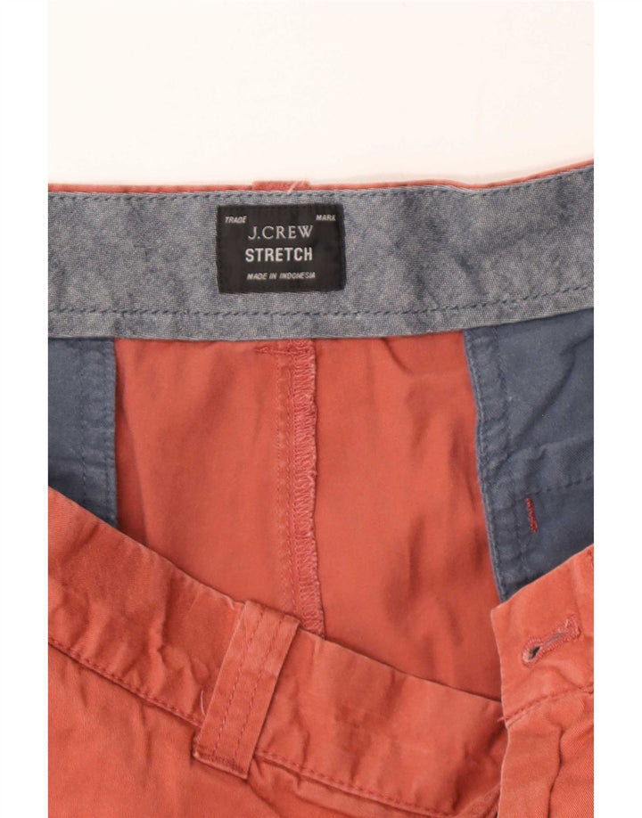 J. Crew Mens Chino Shorts Large W34 Maroon Cotton