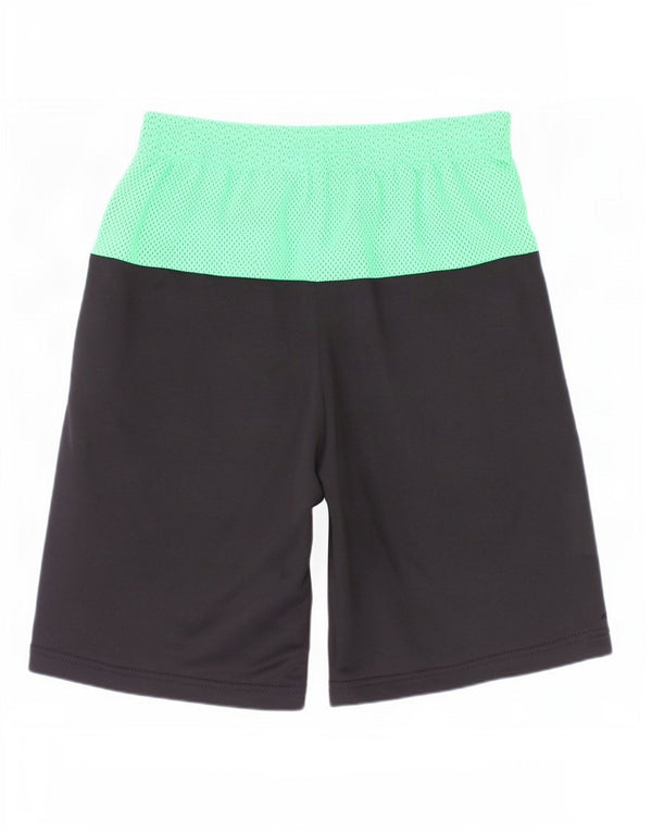Adidas Boys Graphic Sport Shorts 11-12 Years Black Colourblock Polyester