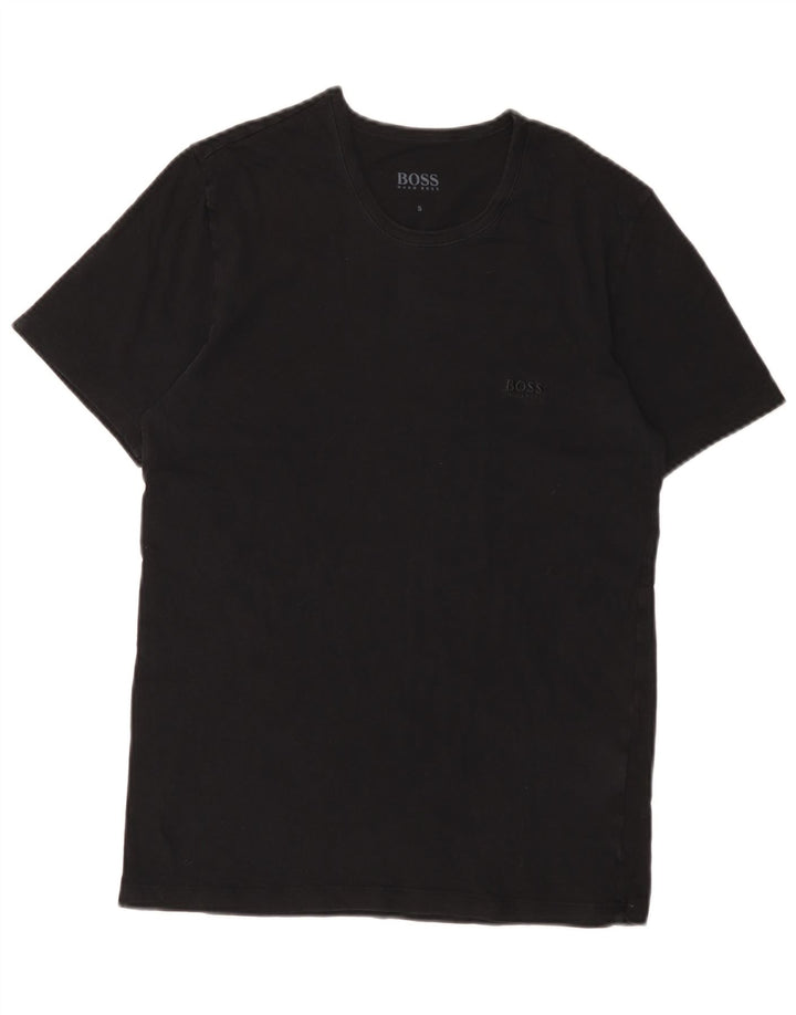 Hugo Boss Mens T-Shirt Top Small Black Cotton