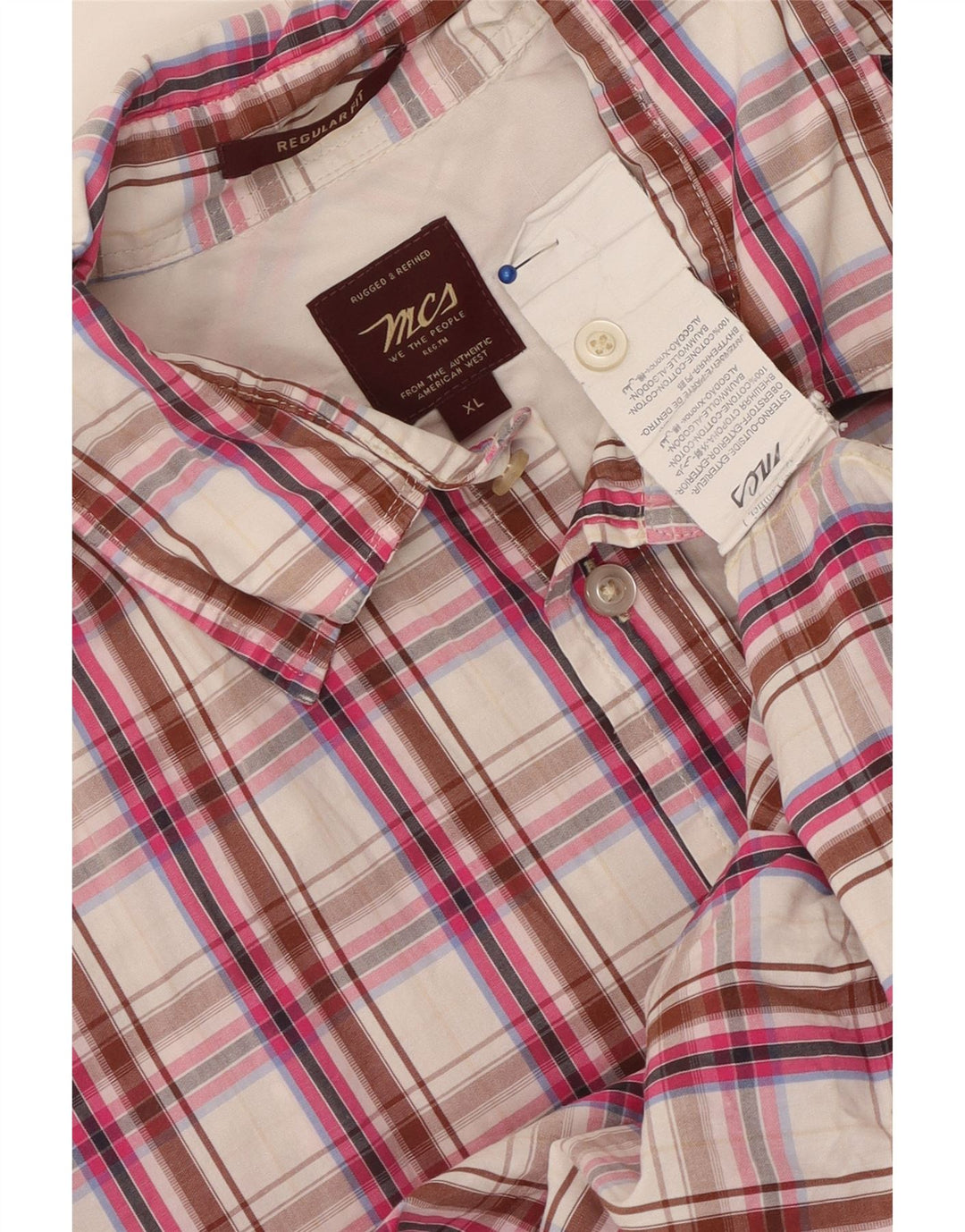 MARLBORO CLASSICS Mens Regular Fit Shirt XL Multicoloured Check Cotton