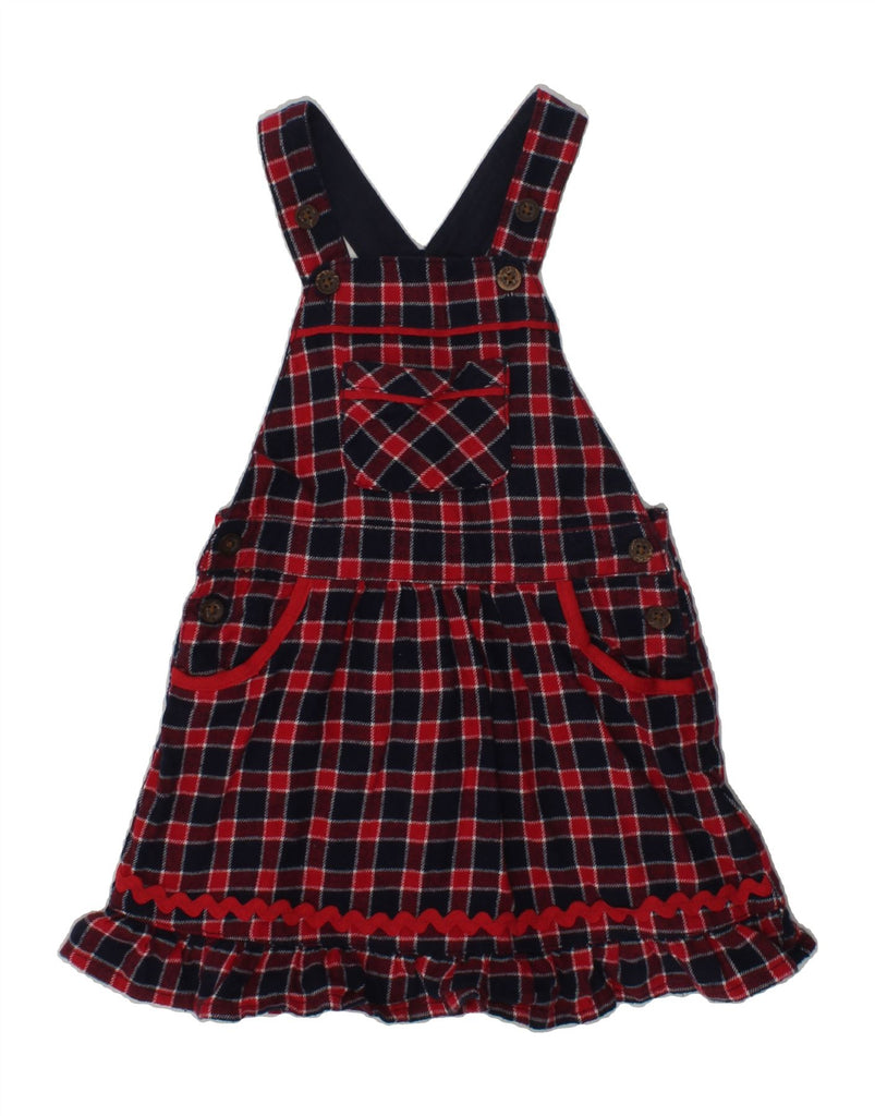 VINTAGE Girls Pinafore Dress 2-3 Years Red Check Cotton | Vintage Vintage | Thrift | Second-Hand Vintage | Used Clothing | Messina Hembry 